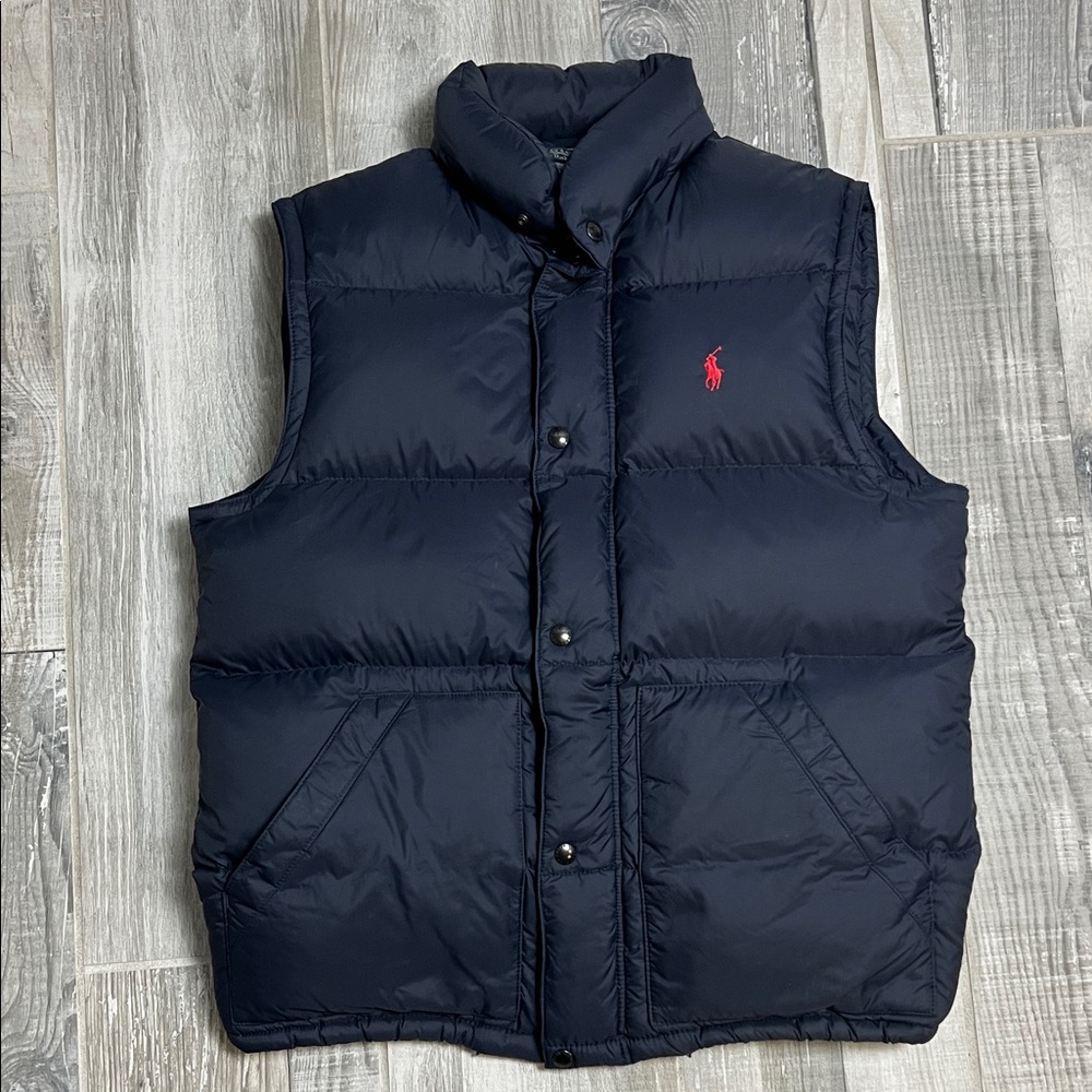 Polo by Ralph Lauren Men's Dark Blue Puffer Vest Medium